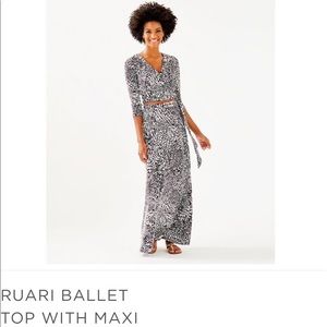 RUARI BALLET TOP WITH MAXI SKIRT SET NWT